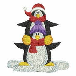 Christmas Penguins 01 machine embroidery designs