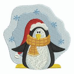 Christmas Penguins 02 machine embroidery designs