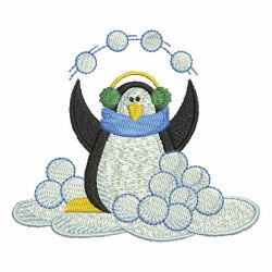 Christmas Penguins 06 machine embroidery designs