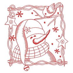 Redwork Let It Snow 2 02(Lg) machine embroidery designs