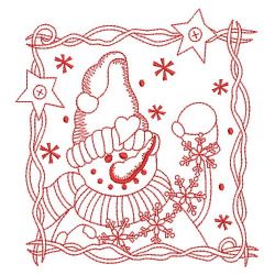 Redwork Let It Snow 2 03(Sm) machine embroidery designs