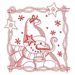 Redwork Let It Snow 2 05(Lg) machine embroidery designs