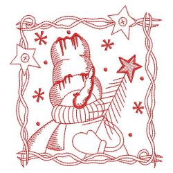 Redwork Let It Snow 2 07(Md) machine embroidery designs