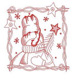 Redwork Let It Snow 2 07(Lg) machine embroidery designs