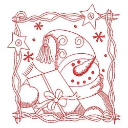 Redwork Let It Snow 2 08(Sm) machine embroidery designs