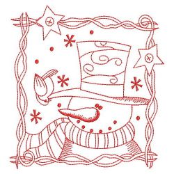 Redwork Let It Snow 2 09(Lg) machine embroidery designs