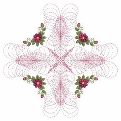 Floral Enticement Quilt 6 04(Lg) machine embroidery designs