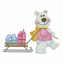 Christmas Polar Bear 2 03 machine embroidery designs