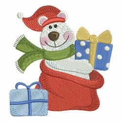 Christmas Polar Bear 2 07 machine embroidery designs