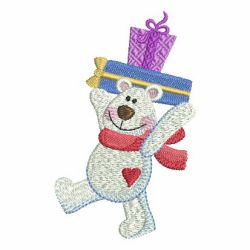 Christmas Polar Bear 2 10 machine embroidery designs