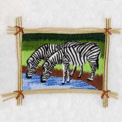 African Zebra 2 01 machine embroidery designs