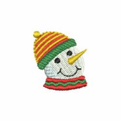 Mini Snowman Head 02 machine embroidery designs