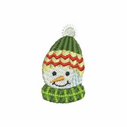 Mini Snowman Head 04 machine embroidery designs