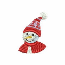 Mini Snowman Head 05 machine embroidery designs