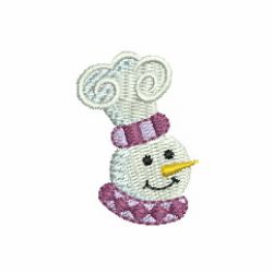 Mini Snowman Head 06 machine embroidery designs