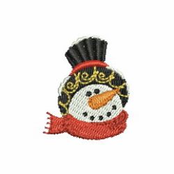 Mini Snowman Head 11 machine embroidery designs