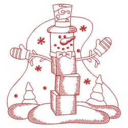 Redwork Let It Snow 3 08(Sm) machine embroidery designs