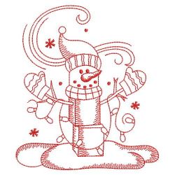 Redwork Let It Snow 3 09(Sm) machine embroidery designs