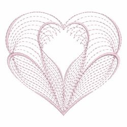 Rippled Hearts 05(Md) machine embroidery designs