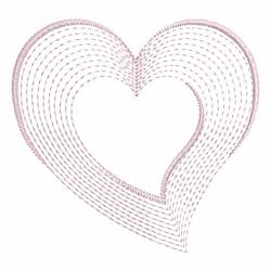 Rippled Hearts 06(Lg) machine embroidery designs