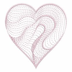 Rippled Hearts 07(Sm) machine embroidery designs