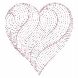 Rippled Hearts 10(Lg) machine embroidery designs