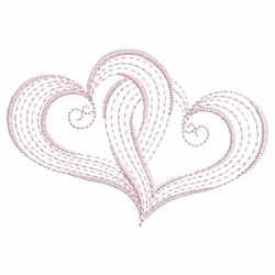Rippled Hearts 12(Lg) machine embroidery designs