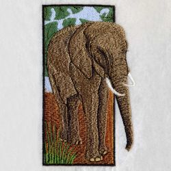 African Elephants 2 02(Lg) machine embroidery designs