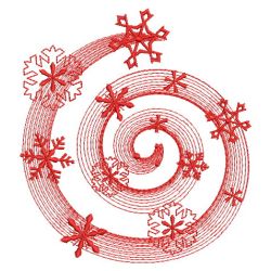Redwork Snowflake Dance 01(Md) machine embroidery designs