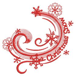 Redwork Snowflake Dance 02(Sm) machine embroidery designs