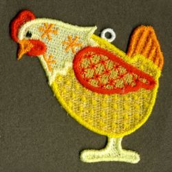 FSL Folk Hen 10 machine embroidery designs
