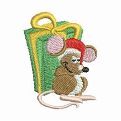 Mini Christmas Mice 03 machine embroidery designs