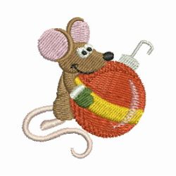 Mini Christmas Mice 07 machine embroidery designs