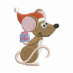 Mini Christmas Mice 08 machine embroidery designs
