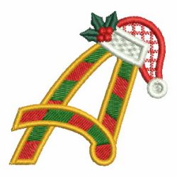 Christmas Holly Alphabet 01 machine embroidery designs