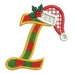 Christmas Holly Alphabet 09 machine embroidery designs