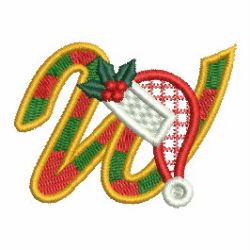 Christmas Holly Alphabet 23 machine embroidery designs