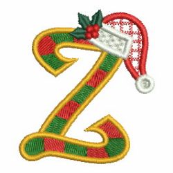 Christmas Holly Alphabet 26 machine embroidery designs