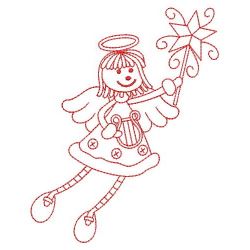 Redwork Stick Angel Girls 02(Lg)