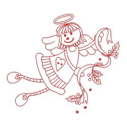 Redwork Stick Angel Girls 05(Lg)