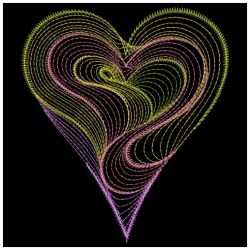 Rippled Neon Hearts 02(Md)