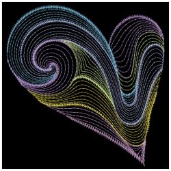 Rippled Neon Hearts 04(Sm) machine embroidery designs