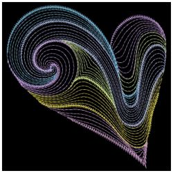 Rippled Neon Hearts 04(Md) machine embroidery designs