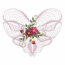 Rippled Floral Hearts 2 01(Md) machine embroidery designs