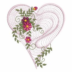 Rippled Floral Hearts 2 07(Md)