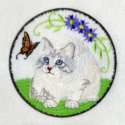 Butterfly And Kitten 05(Sm) machine embroidery designs