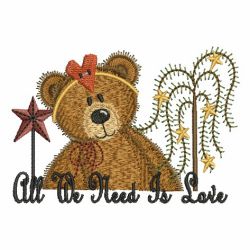 Cute Teddy 06 machine embroidery designs