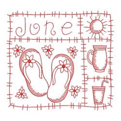 Redwork 12 Months Of The Year 06(Lg) machine embroidery designs