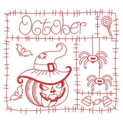 Redwork 12 Months Of The Year 10(Lg) machine embroidery designs
