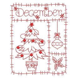 Redwork 12 Months Of The Year 12(Lg) machine embroidery designs